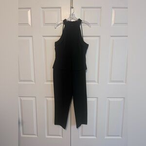 Adelyn Rae Black Halter Jumpsuit Size L